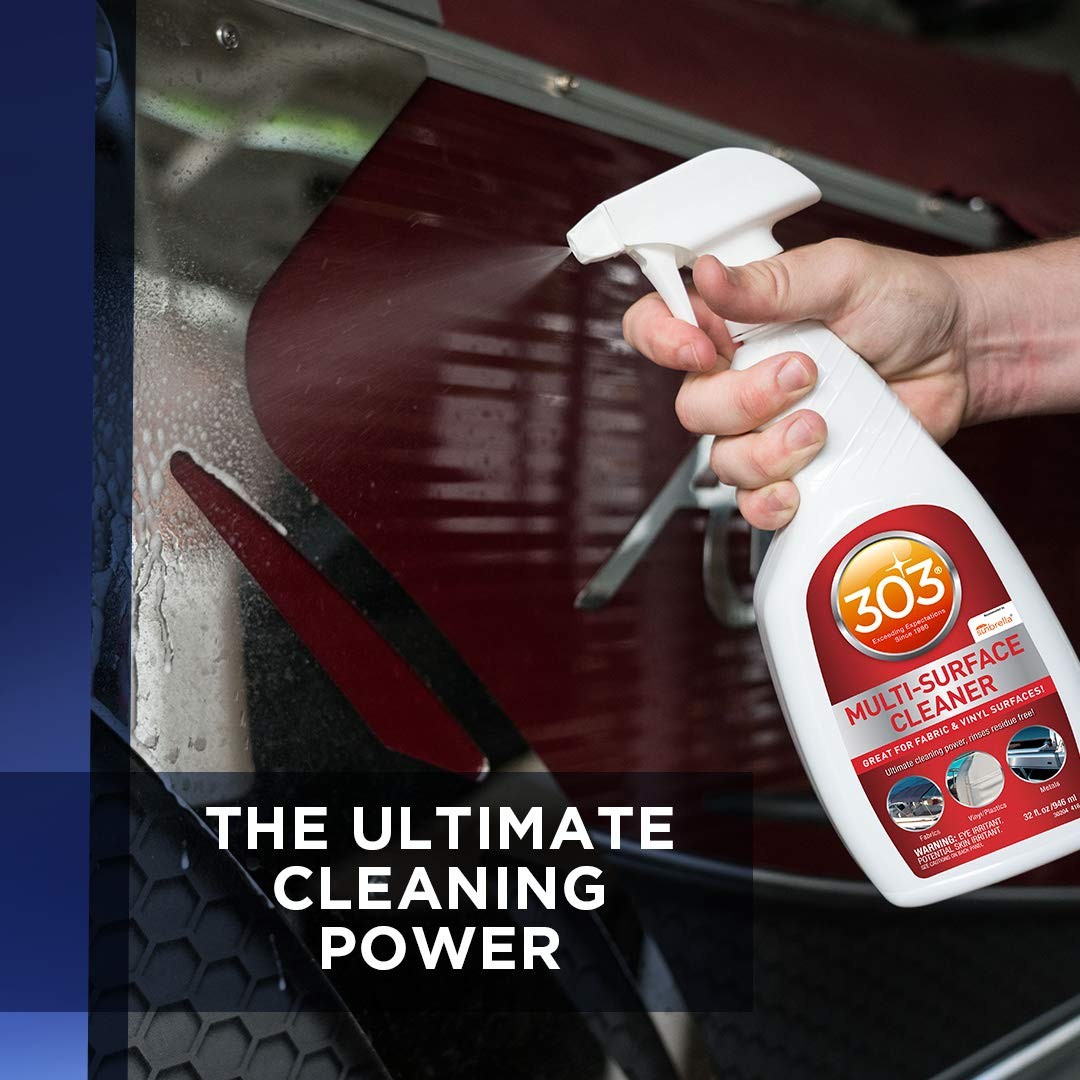 Marine Multi-Surface Cleaner, Boat Cleaner Spray for Vinyl, Canvas & Upholste…