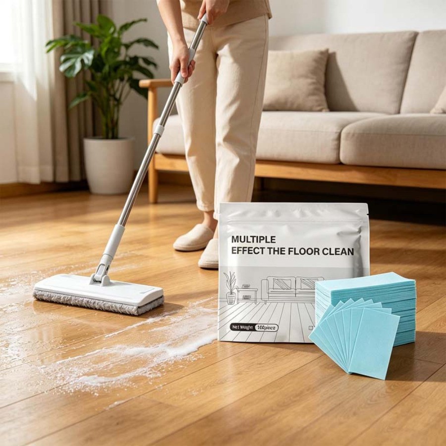Multi-Surface Floor Cleaner Tablet, Multi-Effect Sheets for Wood Flooring US