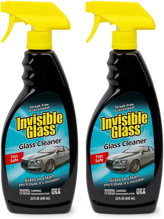 2 Pack Stoner Car Care Invisible Glass Premium Glass Cleaner, Window Spray 22Oz