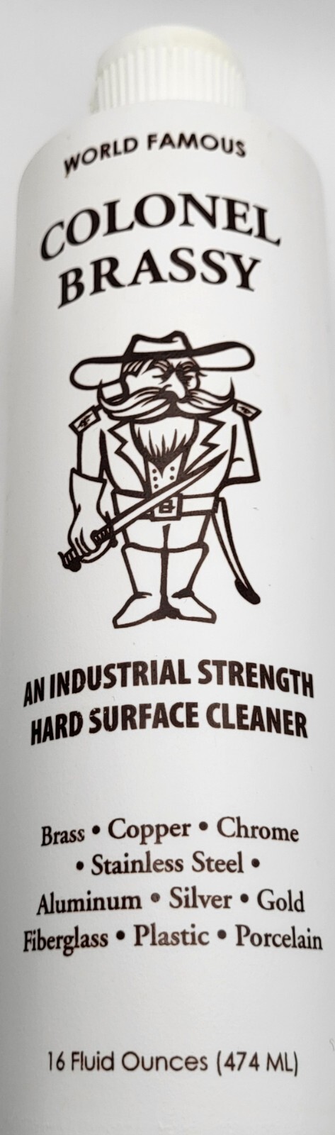 INDUSTRIAL HARD SURFACE CLEANER BRASS COPPER CHROME SILVER GOLD ALUMINUM PLASTIC