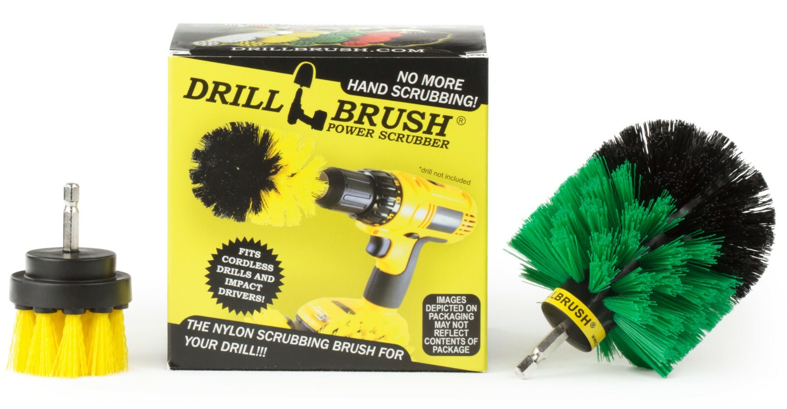 Drill Brush Set Kitchen and Bathroom Cleaning for Stove, Sink, Shower Door Track