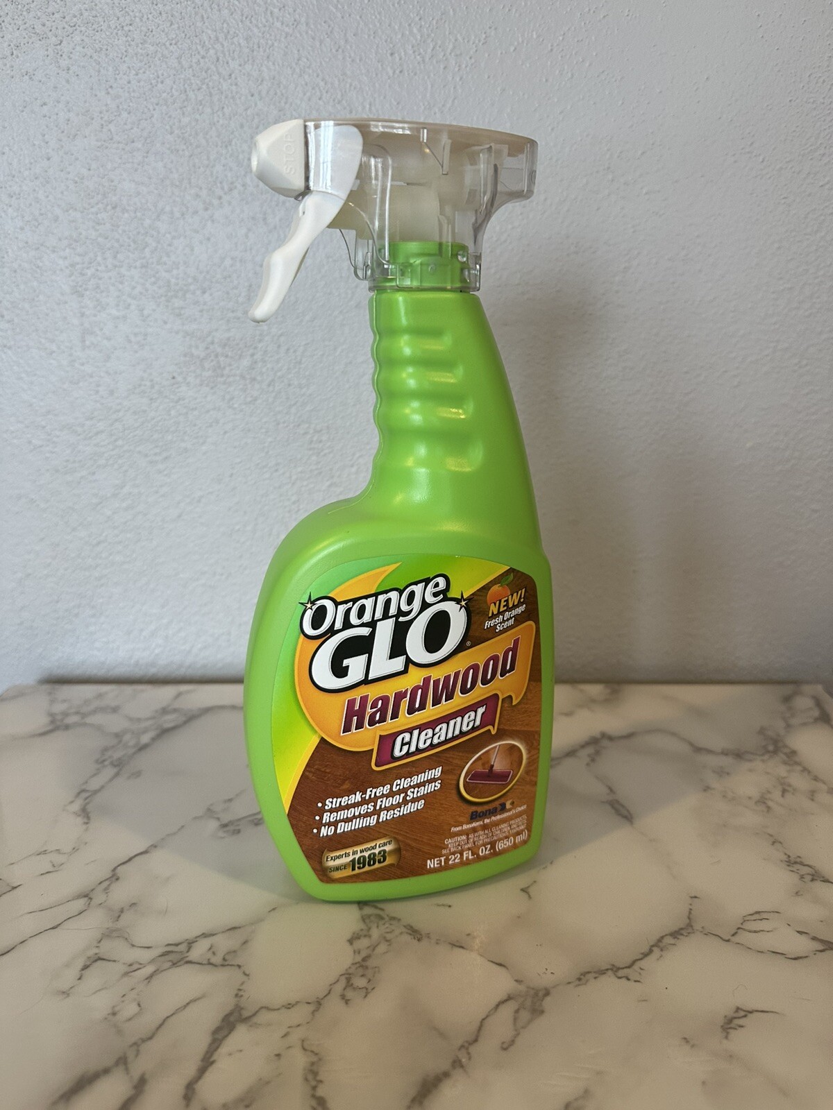 Orange Glo Hardwood Cleaner Spray. Fresh Orange Scent. NEW. 22oz
