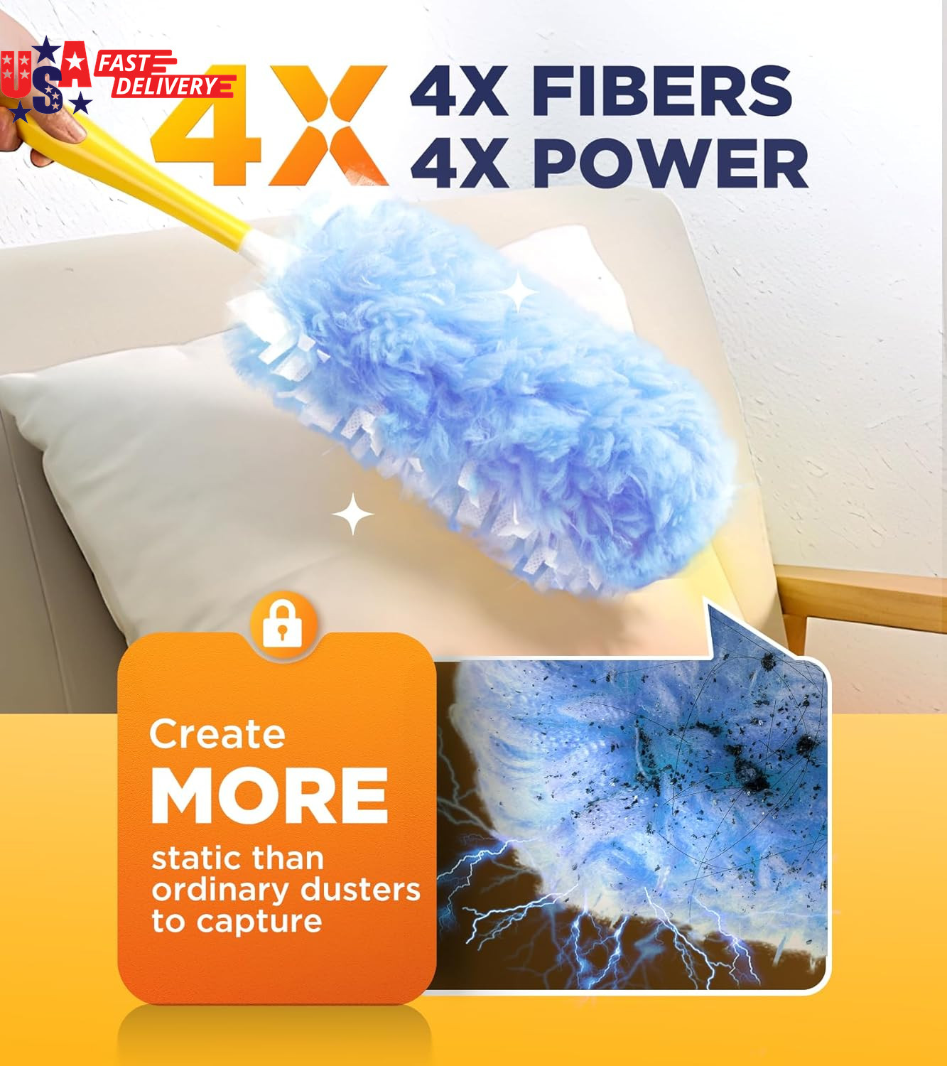 Heavy Duty Duster Refills for Swiffer Duster, 20 Count Duster Refills with 1 Han
