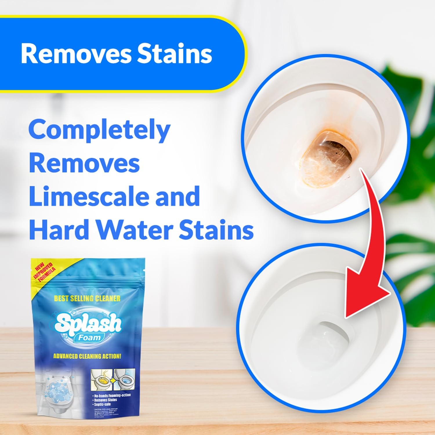 Toilet Cleaner – Self Activating Cleaning Powder for Toilet Bowl Cleaning