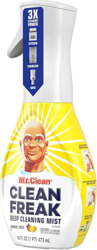 Mr Clean Clean Freak Multi Surface Cleaner Spray Pack of 4 Lemon Zest 16 Fl Oz