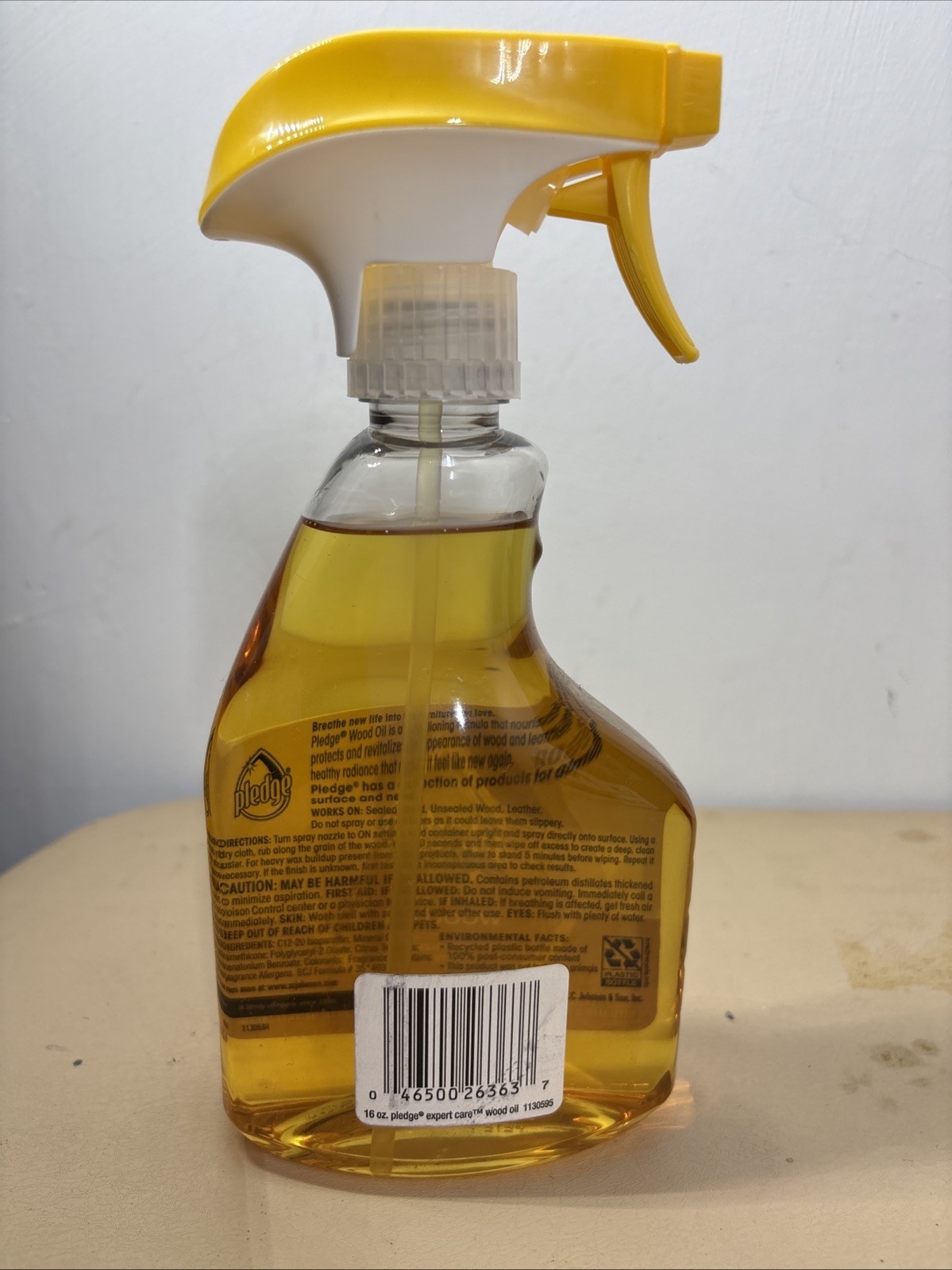 Pledge Expert Care Wood Oil, Moisturizes & Revives, Orange Scent, 16 Fl. Oz.