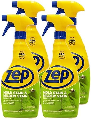 Zep Mold Stain and Mildew Stain Remover – 32 oz (Pack of 4) ZUMILDEW32 – Profess