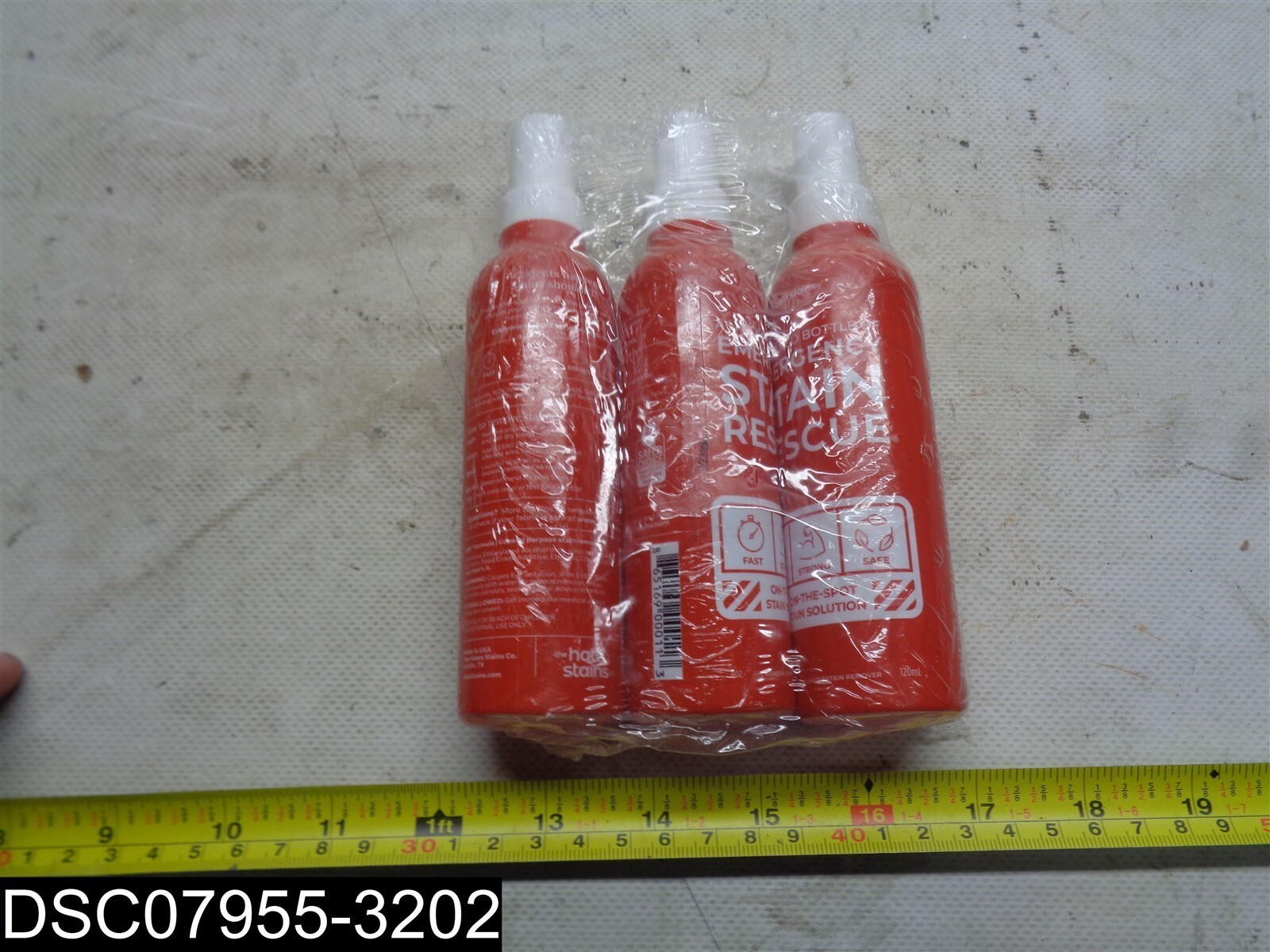 Qty=12 Fl Oz (3 X 4 ounces) Emergency Stain Rescue 865169000113