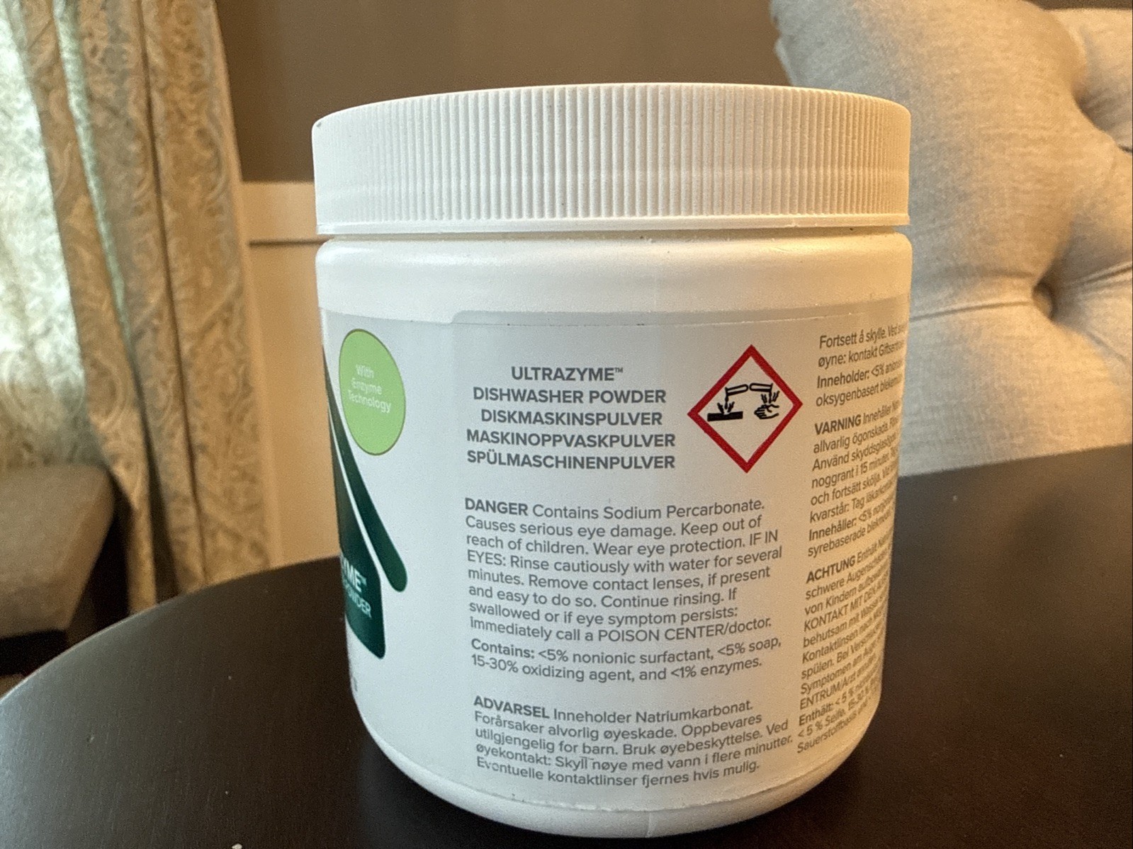 Norwex Ultrazyme Dishwasher Powder 450 g Best By: 4/2028 Open