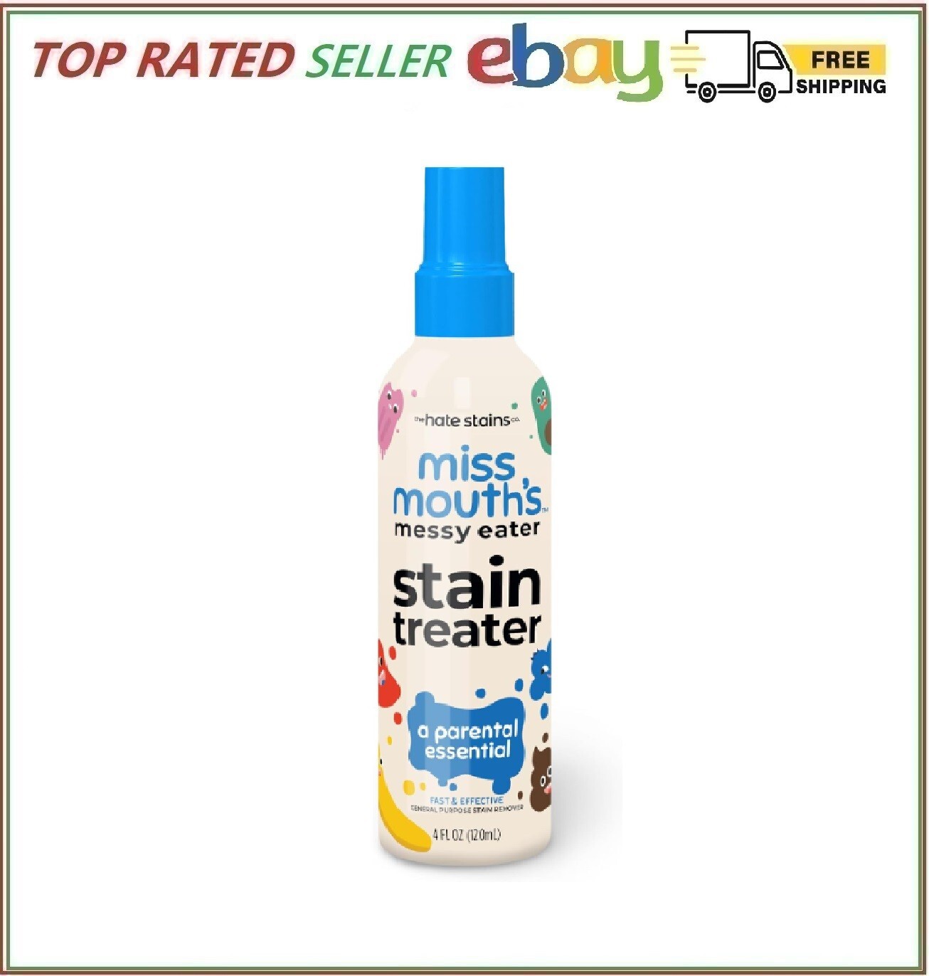 Miss Mouth’s Messy Eater Stain Treater Spray – 4oz Stain Remover – Newborn & …