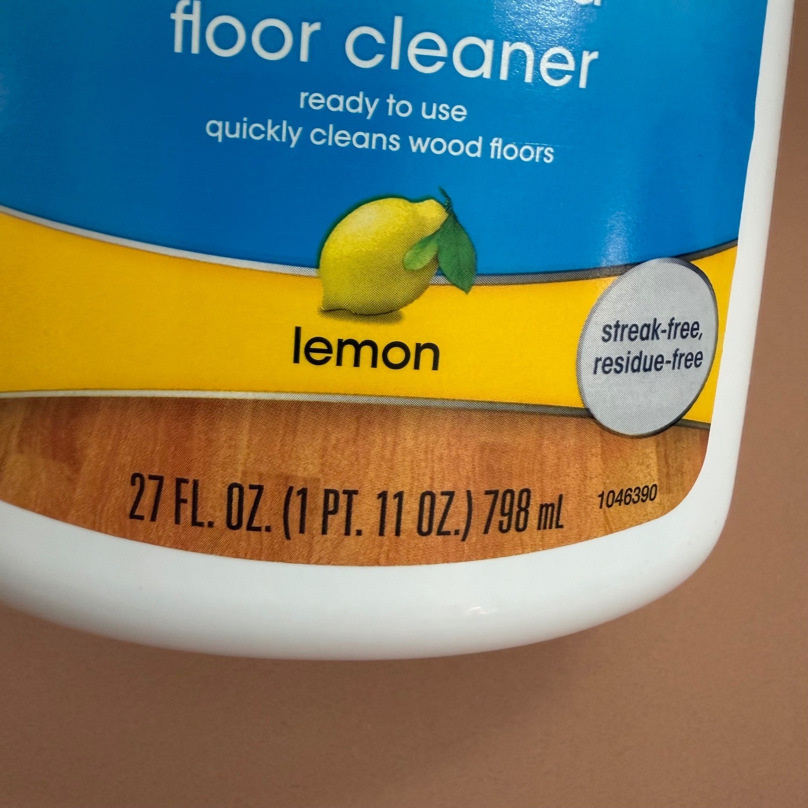Pledge Gentle Wood Floor Cleaner Lemon Scent 27 fl oz Sealed Wood & Laminate