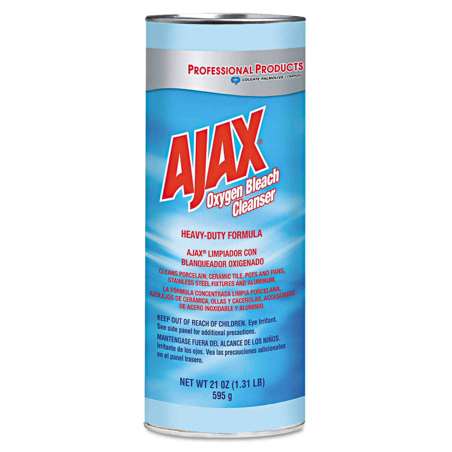 AJAX POWDER CLEANSER MULTI-PURPOSE CLEANER, REMOVES TOUGH STAINS (21 oz, 24 PK)