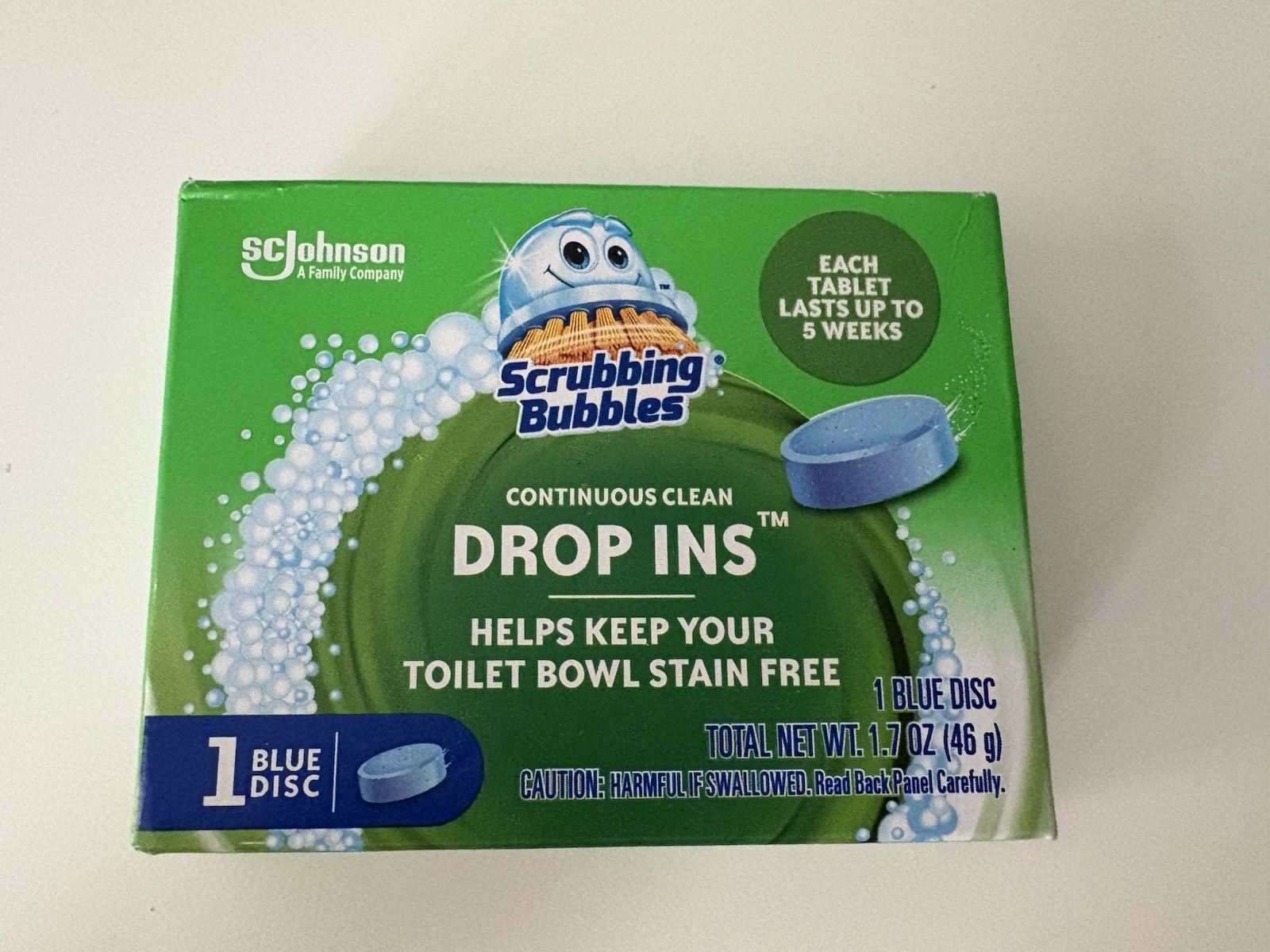 Scrubbing Bubbles Vanish Drop-Ins Toilet Cleaning Tablet 1 each Lot of 6 New!