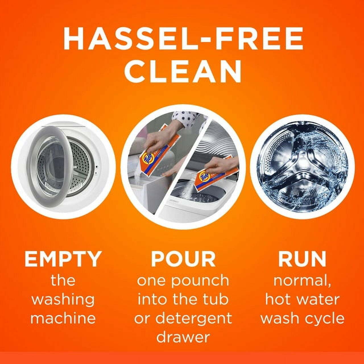 Tide Washing Machine Cleaner, 4 Pack