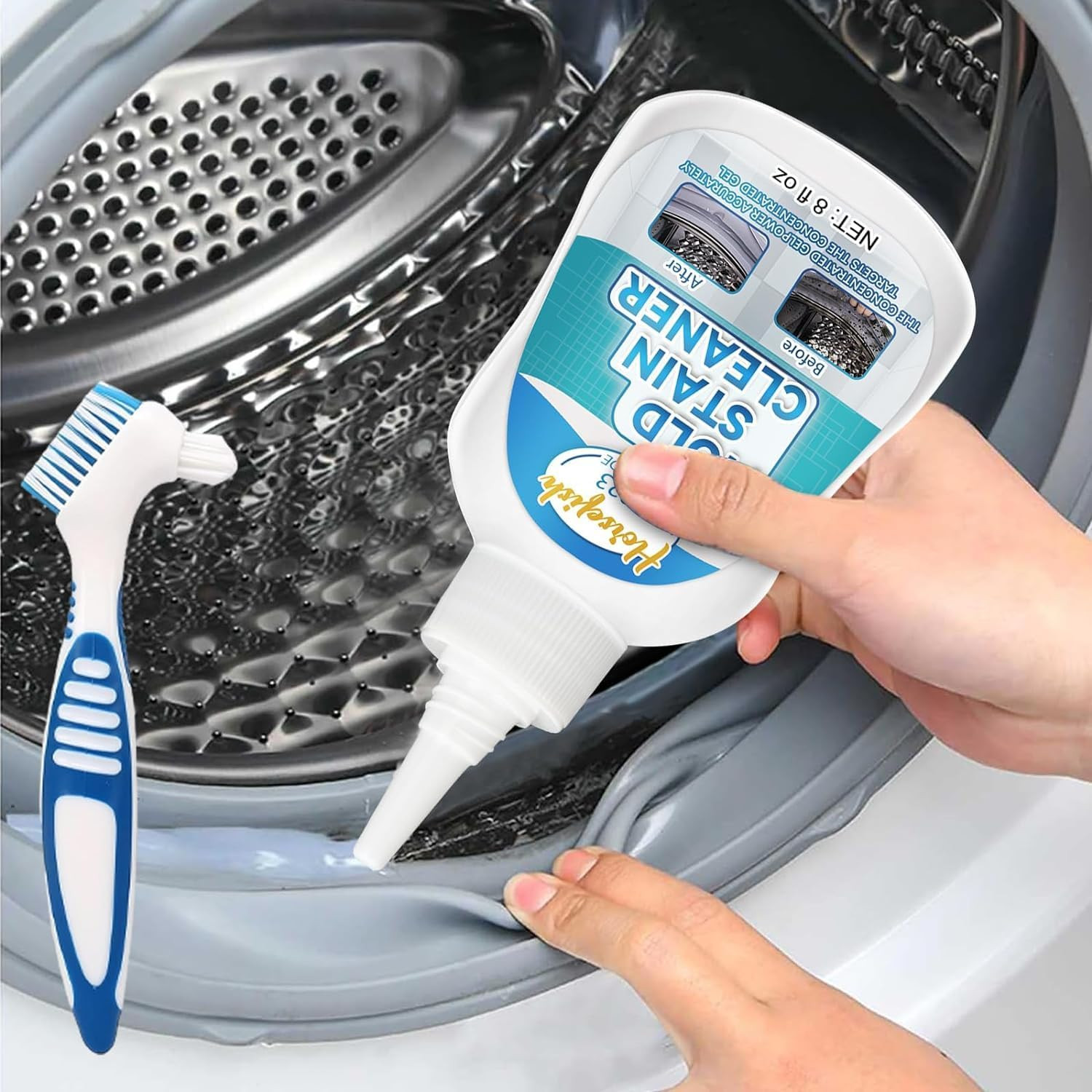 Home Remover Gel, 8 Fl Oz Household Washing Machine Cleaner for Washing Machine,