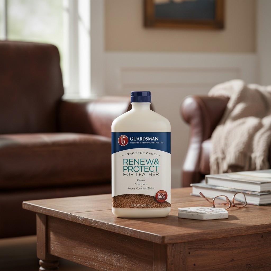 Renew Leather Cleaner and Conditioner 16oz protects and restores leather